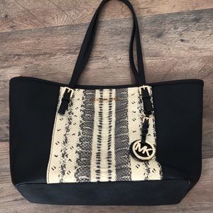 MK Bag Snakeskin Tote Michael Kors